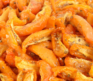 Oven Roasted Semi-Dried IQF Frozen Marinated Segment Yellow Tomatoes